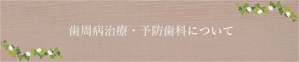 歯周病治療・予防歯科について