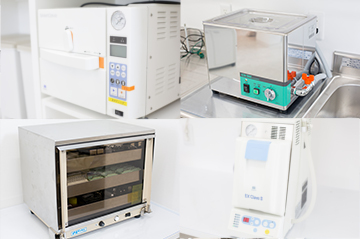 滅菌・消毒作業に力を入れ、衛生管理を徹底しています。