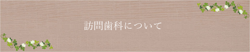 訪問歯科について